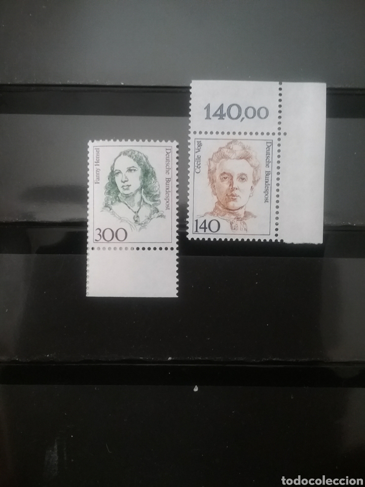 Selos: Sellos Alemania, R. Federal mtdos/1989/Nuerologa/musica/arte/mujeres famosas/