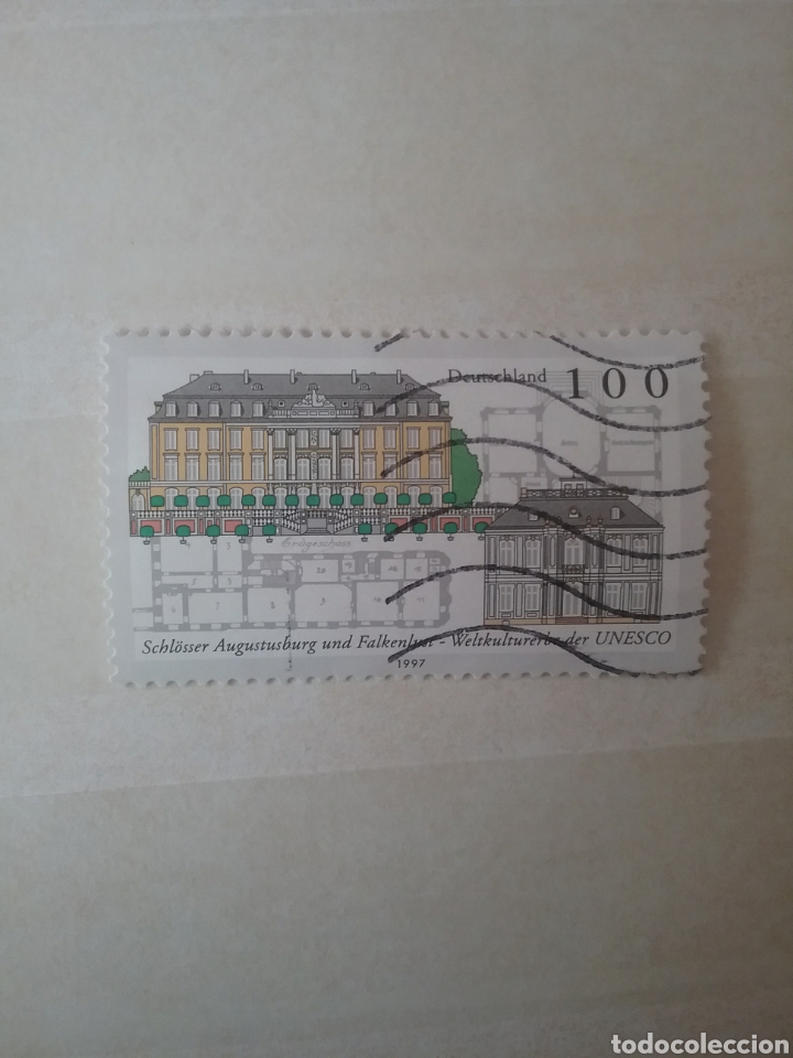 Selos: Sellos Alemania, R. Federal mtdos/1997/patrimonio humanidad/castillo/plano/arquitectura/edificio/art