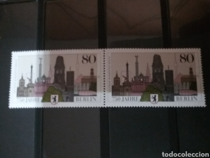 Sellos: Sellos Alemania, R. Federal nuevos/1987/750 Aniv. ciudad Berlin/arquitectura/monumentos/esculturas/e