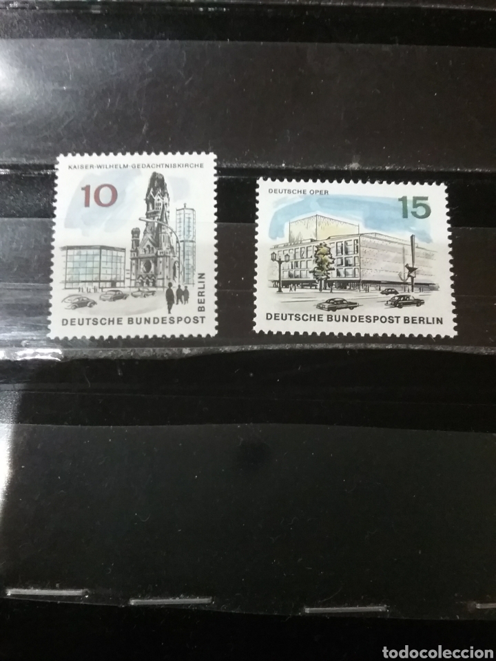 Selos: Sellos Alemania, Berlin nuevos/1965/Remodelacion de Berlin/arquitectura/catedral/plazas/coches/edifi