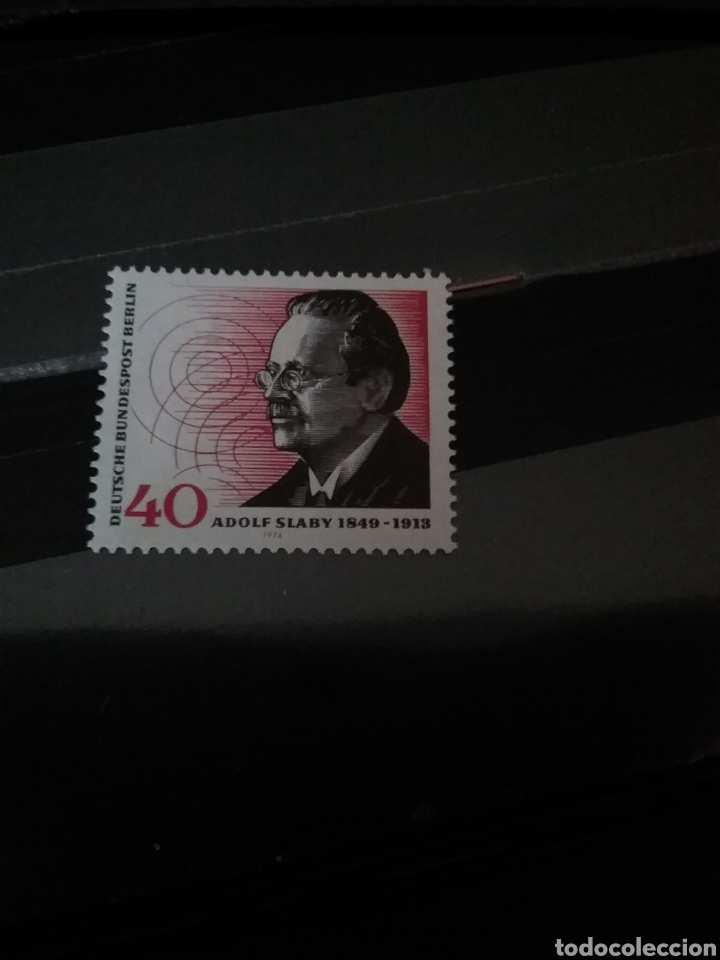 Selos: Sellos Alemania, Berlin nuevos/1974/125 Aniv. nacimiento tecnico rayos Adolf/retrato/efemeride/medic