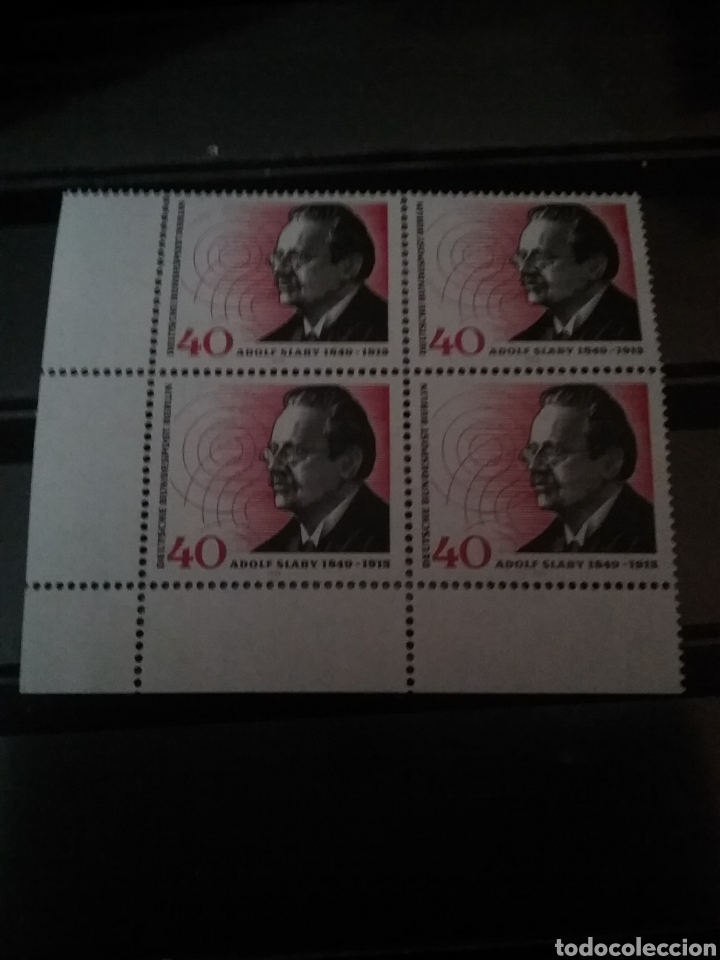 Selos: Sellos Alemania, Berlin nuevos/1974/125 Aniv. nacimiento tecnico rayos Adolf/retrato/efemeride/medic