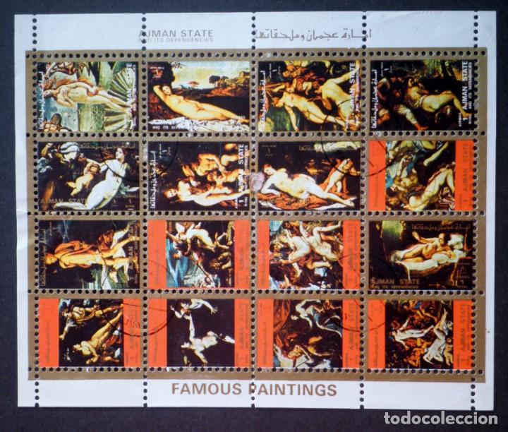 Sellos: 1973 Ajman Desnudos HB mini - Foto 1