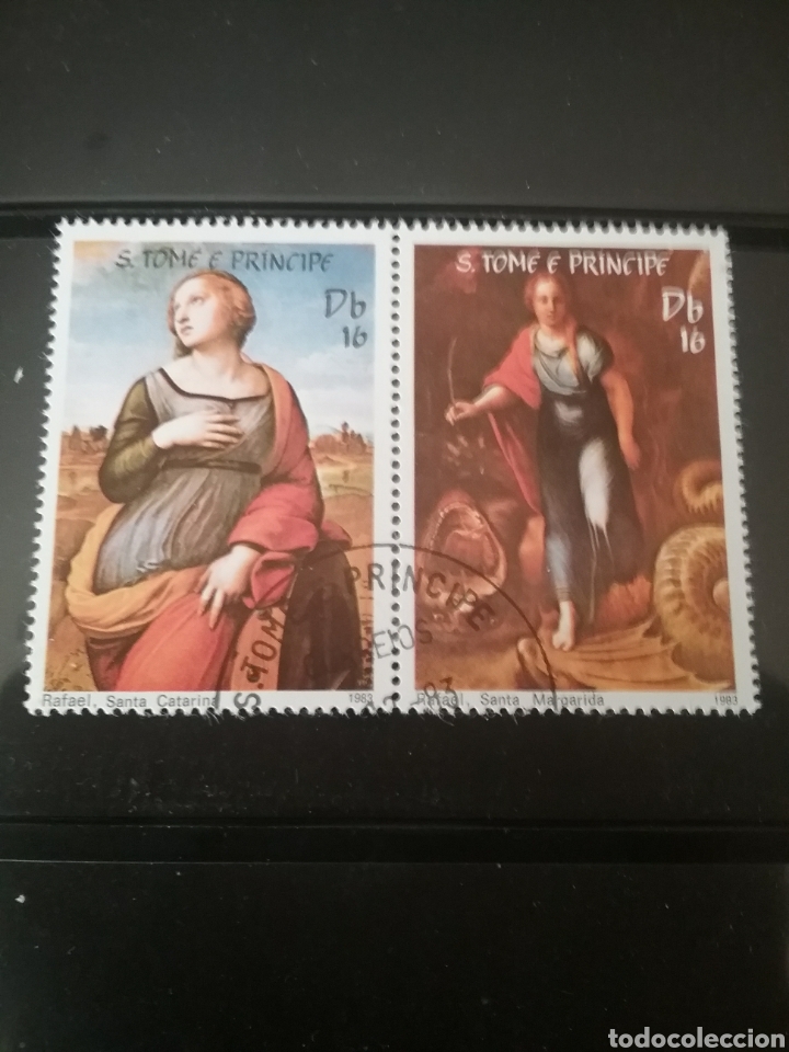 Stamps: Sellos S. Tome y Principe mtdos/1983/Pascua/pinturas/religion/creencias/constumbres/