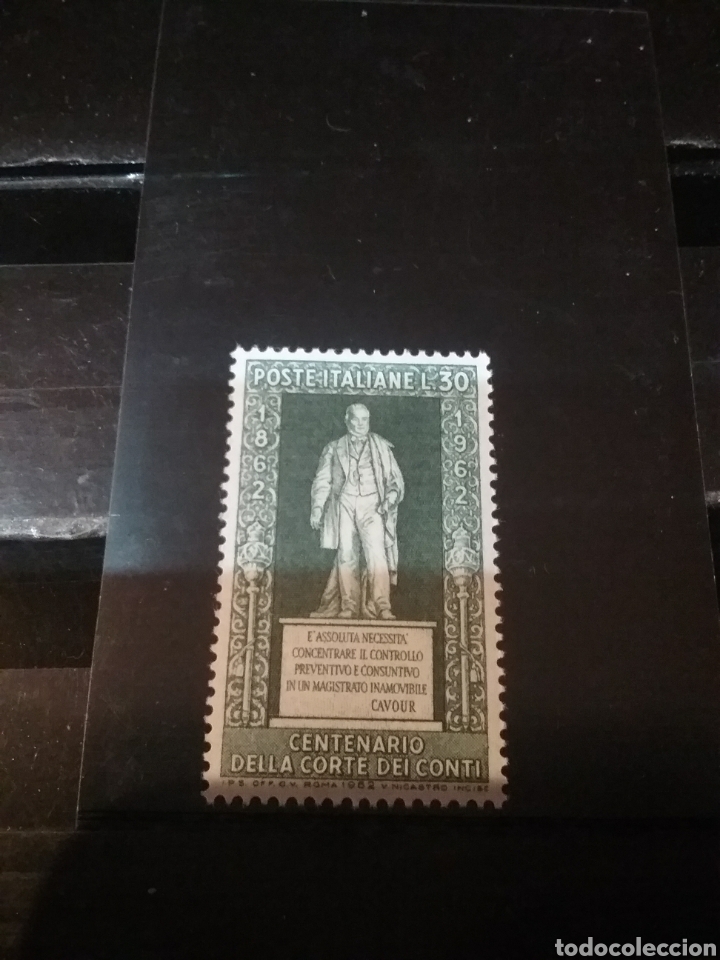Selos: Sellos de R. Italia nuevo/1962/100 Aniv. Tribunal de cuentas/famosos/escultura/arte/