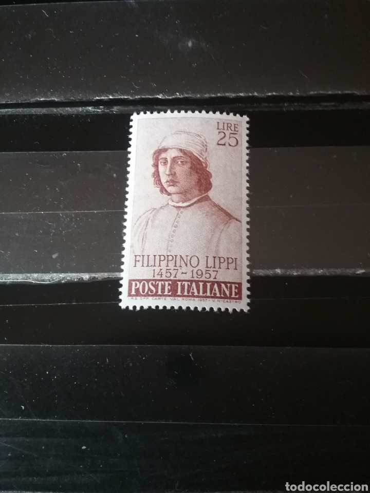 Selos: Sellos R. Italia nuevos/1957/500 Aniv. nacimiento Filippino el joven/pintor/famoso/arte/retrato/