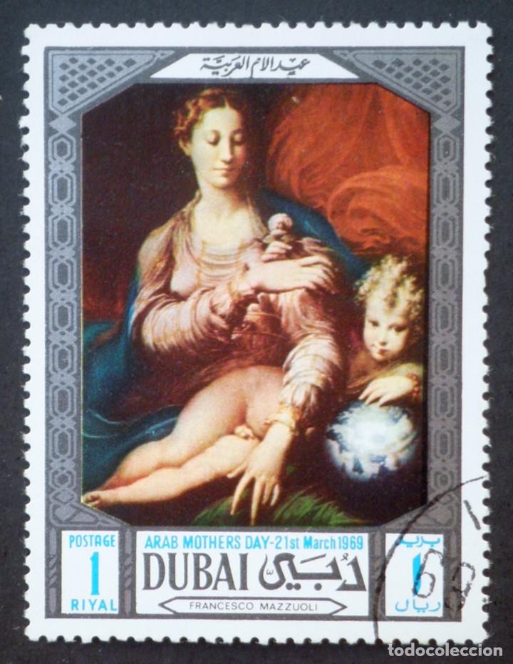Selos: 1969 Dubait D&iacute;a de la madre &aacute;rabe Pinturas