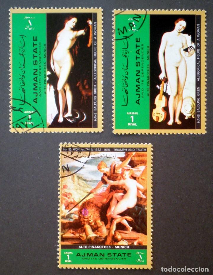 Sellos: 1972 Ajman Pinacoteca de Munich - Foto 1