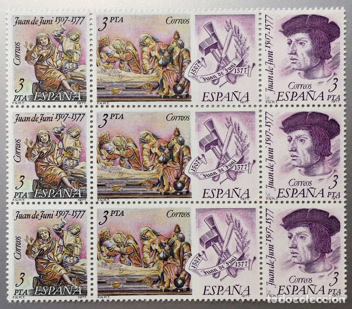 Sellos: Bloque centenario Juan de Juni - Foto 1
