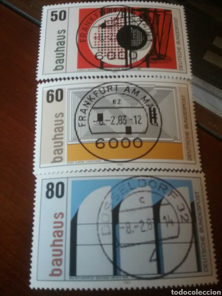 Selos: Alemania, R. Federal mtdos/1983/I Cent. nacimiento W. Gropus, fundador escuela marquitectura