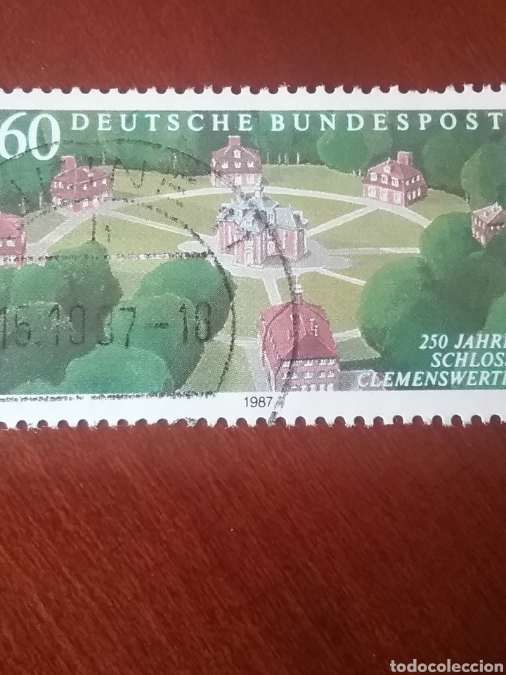 Briefmarken: Sellos Alemania, R. Federal mtdos/1987/250 aniv. castillo Clemenswerth/arquitectura/jardin/flora/flo