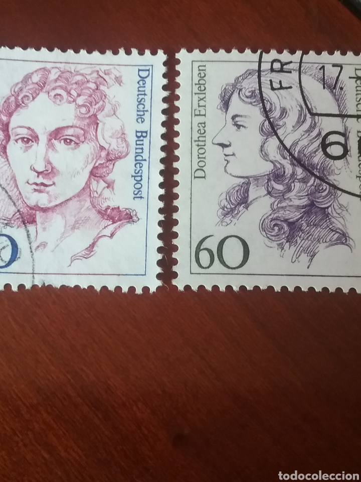 Briefmarken: Sellos Alemania, R. Federal mtdos/1987/Mujeres famosas/Dorotea/Maria/pintora/doctora