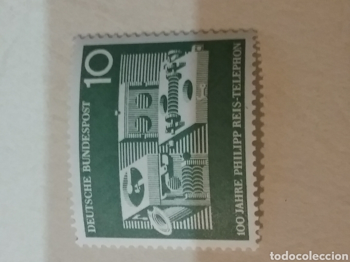Briefmarken: Sellos Alemania, R. Federal nuevos/1961/I Centenario del telefono Phillipp Reiss/comonicacion/