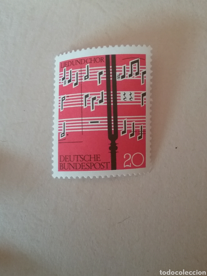 Briefmarken: Sellos Alemania, R. Federal nuevo/1962/Musica cotal/partitura/notas musicales/arte