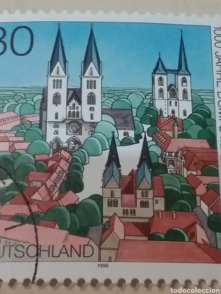 Briefmarken: Sellos Alemania, R. Federal mtdo/1996/Milenario de la plaza de la catedral/arquitectura/vista/jardin