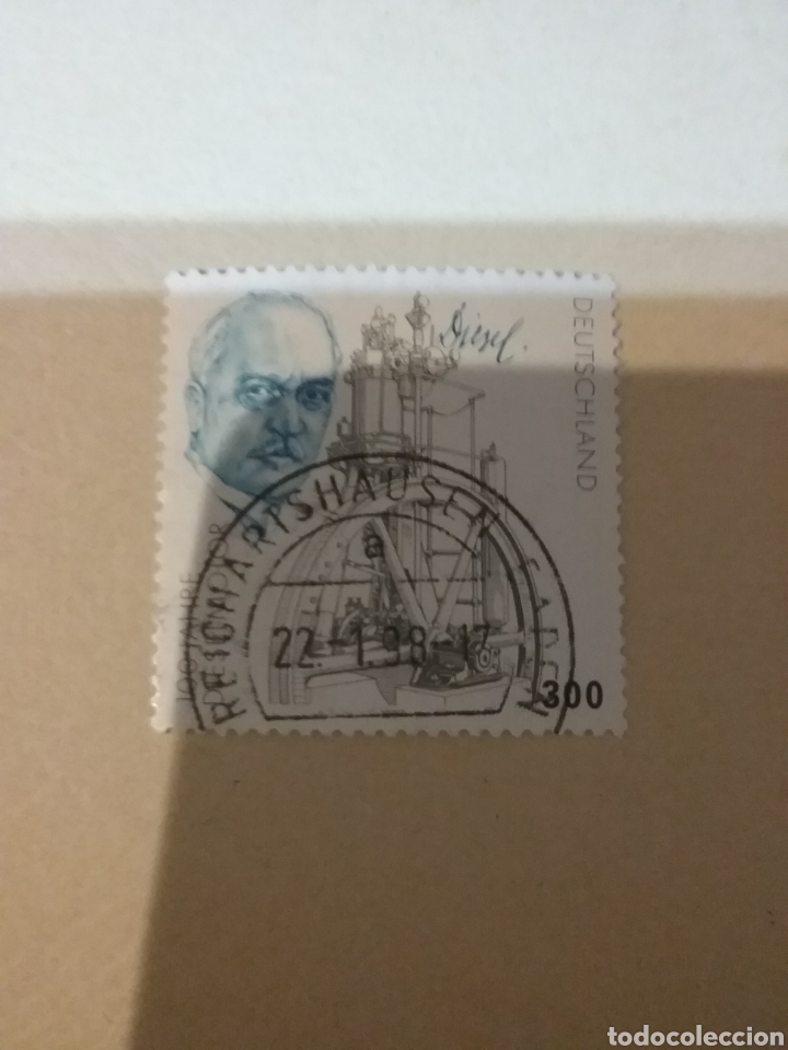 Briefmarken: Sellos Alemania, R. Federal mtdo/1997/I Cent. del motor diesel/Rudolf Diesel/motor