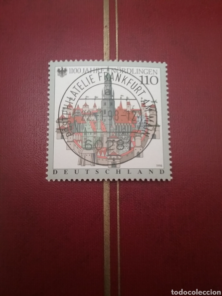 Briefmarken: Sellos Alemania, R. Federal mtdo/1998/1100 Aniv. fundacion Nordlinger/castillo/fortaleza/muralla/