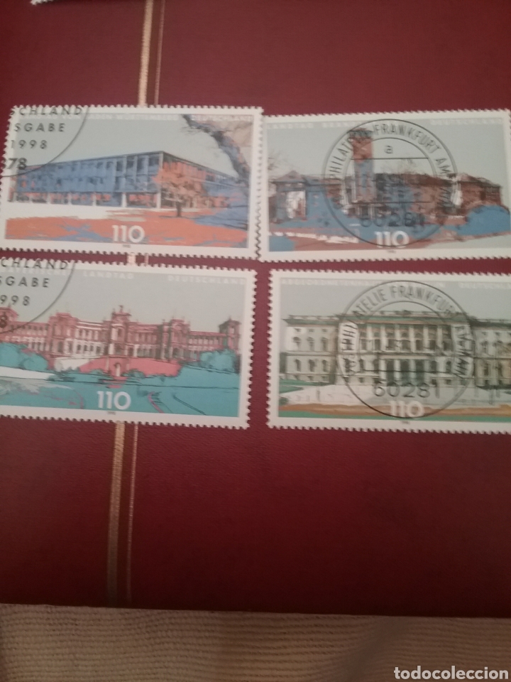 Stamps: Sellos Alemania, R. Federal mtdo/1998/Parlamentos de los Lander/arquitectura/edificios gubern