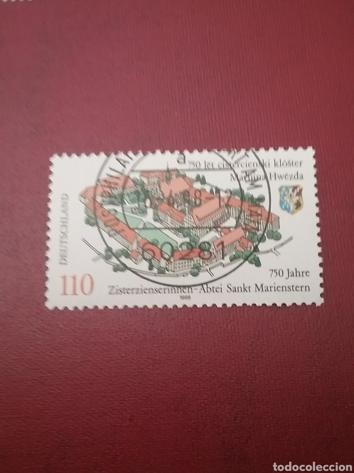 Stamps: Sellos Alemania, R. Federal mtdo/1998/750 Aniv. abadia cisterciense Santa Maria Ester/arquitectura/