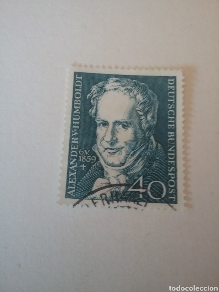 Selos: Sellos Alemania R. Federal/1959/Personalidades/Retrato/Alexander/von/Humboldt/arte/escritor/naturali
