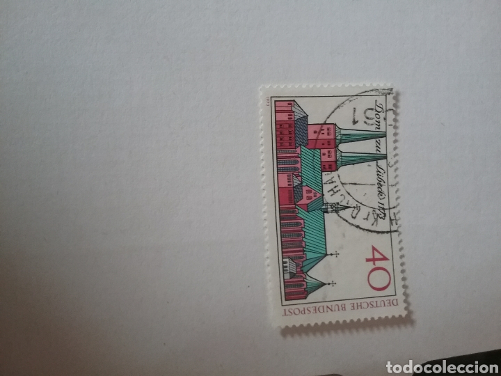 Selos: Sellos Alemania, R. Federal mtdos/1973/IIIV Cent. catedral Lubeck/arquitectura/edificios/religion