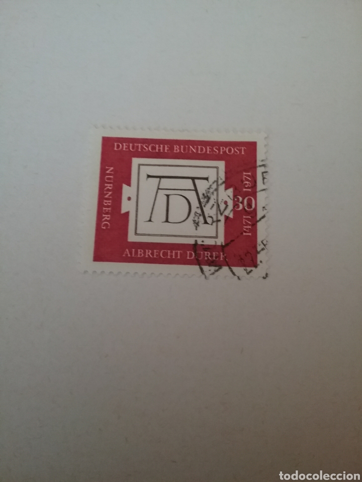 Selos: Sellos Alemania, R. Federal mtdos/1971/ V Cent. nacimeinto A. Durer/pintor/arte/grabador