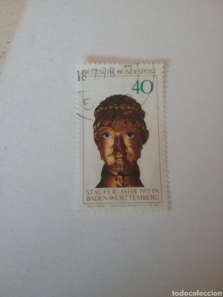 Selos: Sellos Alemania, R. Federal mtdos/1977/Arte/arqueologia/escultura/religuiario Cappenberg/