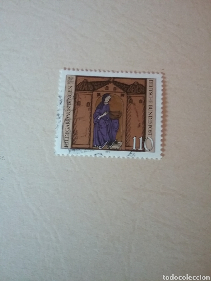 Selos: Sellos Alemania, R. Federal mtdos/1979/ IX Cent. muerte de Hildegarda/monja benidictina/religion