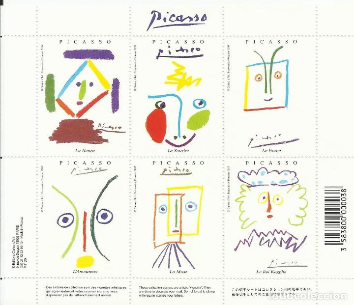 paris 6 carte picasso. editions cartes d'art. succession pica   Buy Art Stamps 