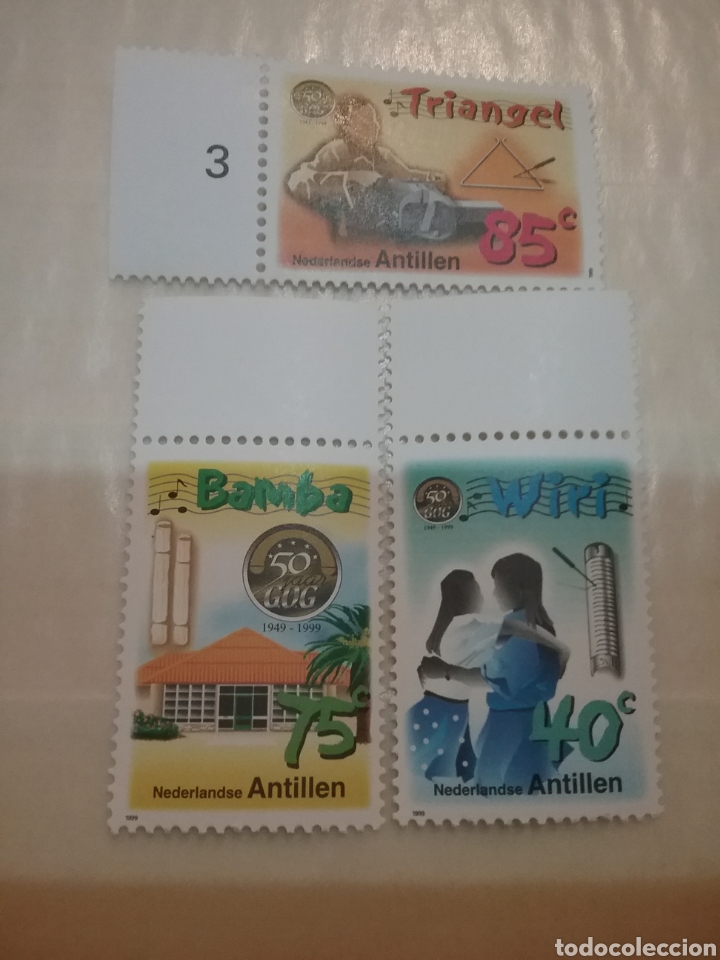 Sellos: Sellos Antillas Holandesas nuevos/1999/L Aniv. instituto correccional juventud/musica/trabajos/madre