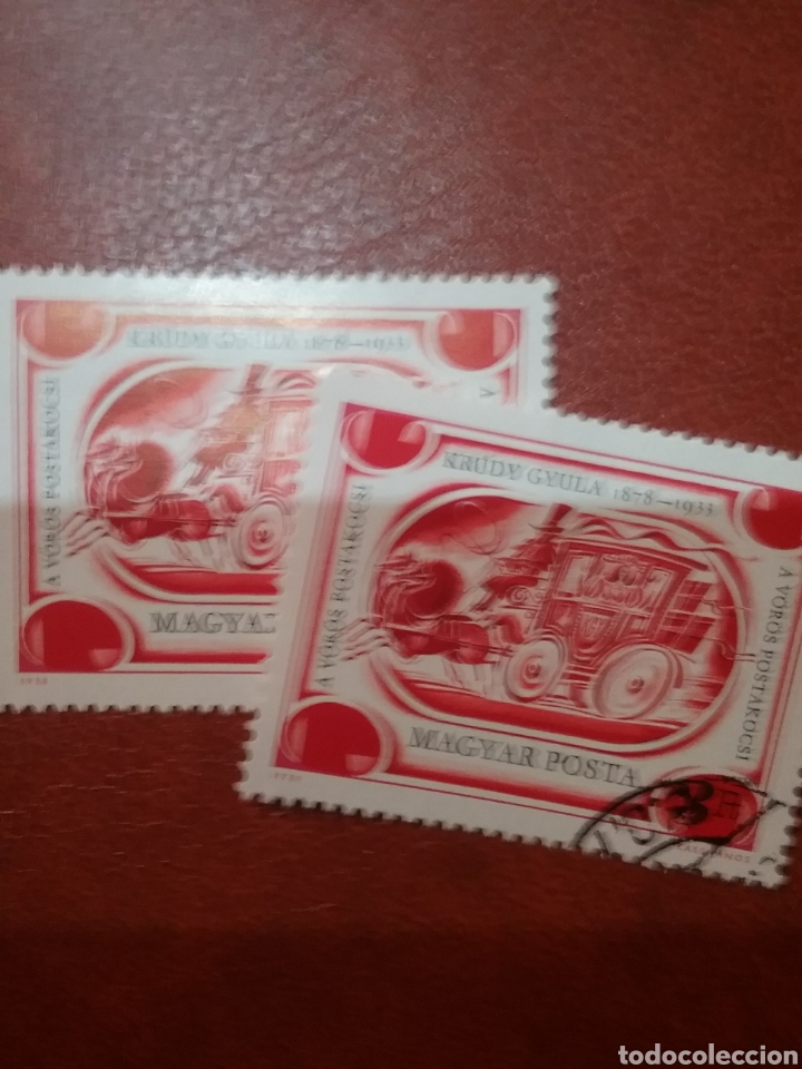 Sellos: Sellos Hungr&iacute;a mtdos (Magyar P)/1978/I Cent. nacimiento escritor G. Krudy/caballo/carruaje/arte/mami