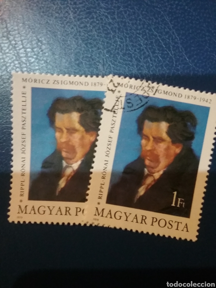 Sellos: Sellos de Hungr&iacute;a (Magyar posta)/1979/I Cent. nacimiento Z. Moriz/famoso/escritos/novelista/arte/
