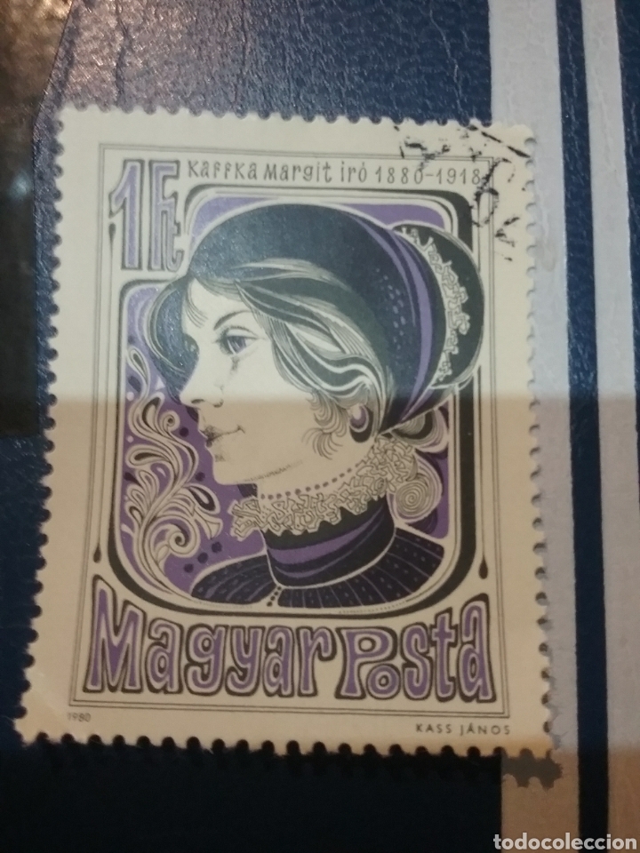 Sellos: Sellos Hungr&iacute;a (Magyar P.) mtdos/1980/I Cent. nacimiento M. Keffka/retrato/famosa/novelista/escri