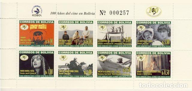 Briefmarken: BOLIVIA. 100 A&Atilde;�OS DE CINE EN BOLIVIA.