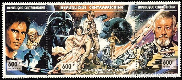 Briefmarken: CENTRO AFRICA. LA GUERRA DE LAS GALAXIAS.