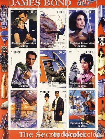 Sellos: CONGO. JAMES BOND.( II ) - Foto 1