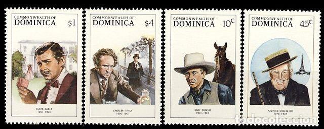 Sellos: DOMINICA. ACTORES - Foto 1