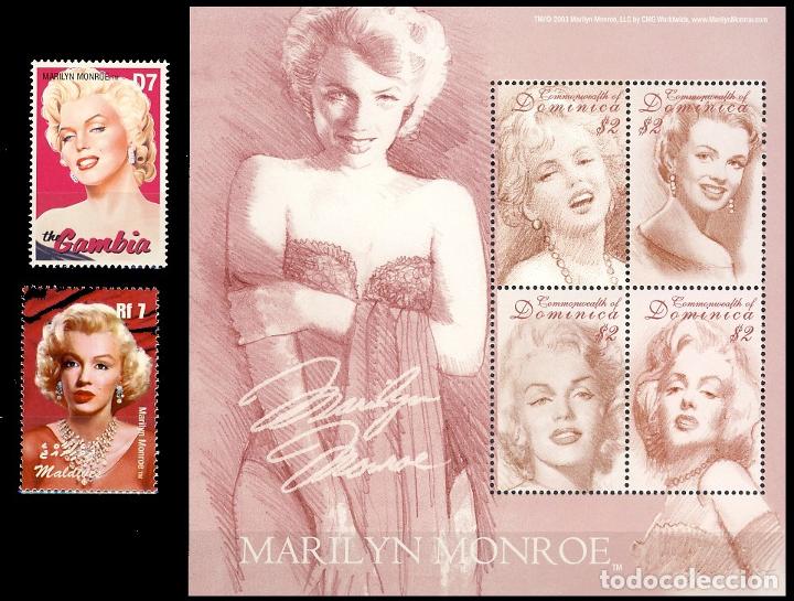 Timbres: EMISIONES CONJUNTAS. MARILYN  MONROE