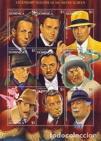 Sellos: DOMINICA. DETECTIVES DE PELICULA. - Foto 1