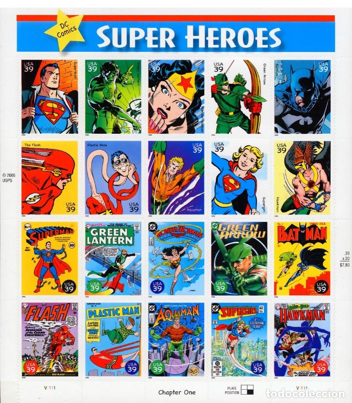 Sellos: EE.UU. HEROES DEL COMICS 2006 - Foto 1