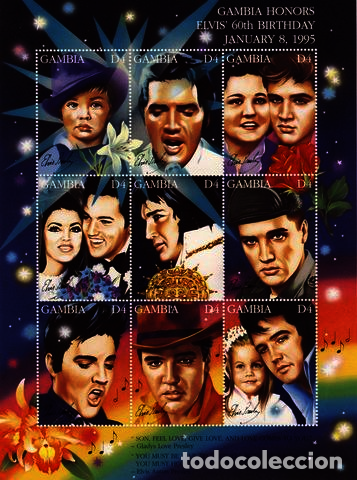 Sellos: GAMBIA. ELVIS PRESLEY. - Foto 1