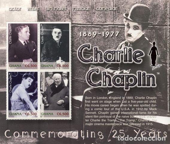 Sellos: GHANA. CHARLIE CHAPLIN. - Foto 1