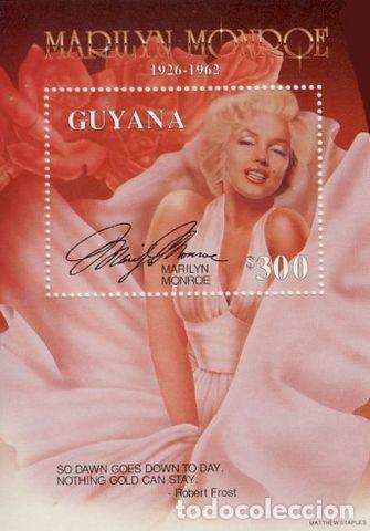 Sellos: GUYANA. MARILYN   MONROE. - Foto 1