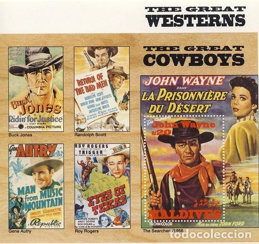 Sellos: MALDIVAS. JOHN WAYNE. - Foto 1