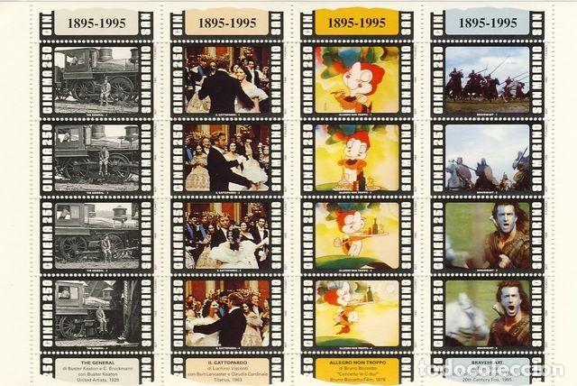 Sellos: SAN MARINO. CENTENARIO DEL CINE - Foto 1