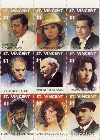 Briefmarken: SAN VICENTE. CINE ITALIANO