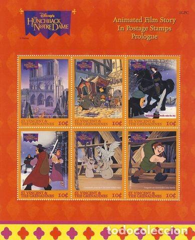 Briefmarken: SAN VICENTE & GRANADINES. EL JOROBADO DE  NOTRE DAME. ( I )
