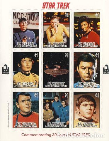 Briefmarken: SAN VICENTE & GRANADINES. STAR TREK.(III)