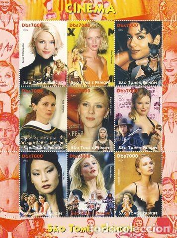 Sellos: SANTO TOME  & PRINCIPE. ACTRICES - Foto 1