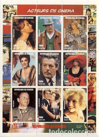 Sellos: SENEGAL. ACTORES Y ACTRICES - Foto 1